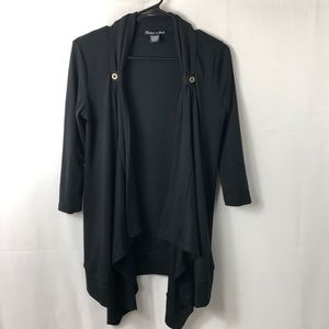 Rachael & Chloe Sm Waterfall 3/4 Sleeve Cardigan